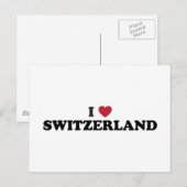 Ik hou van Zwitserland Briefkaart (Voorkant / Achterkant)