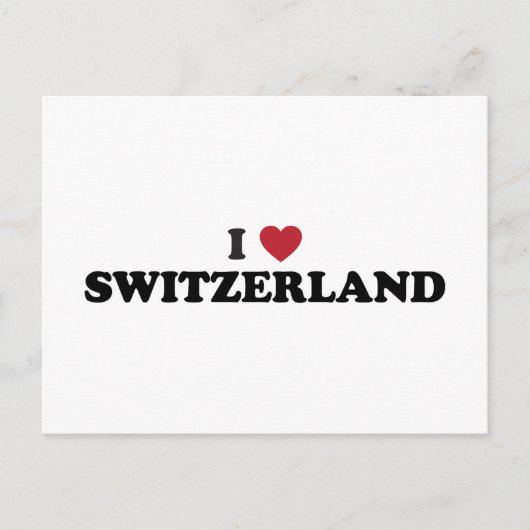 Ik hou van Zwitserland Briefkaart (Voorkant)