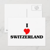 Ik hou van Zwitserland Briefkaart (Voorkant / Achterkant)