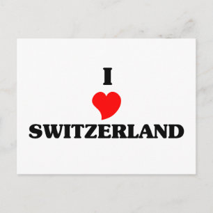 Ik hou van Zwitserland Briefkaart