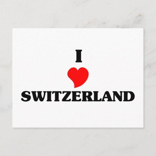 Ik hou van Zwitserland Briefkaart (Voorkant)