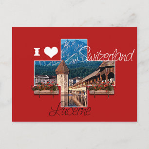 Ik hou van Zwitserland Briefkaart