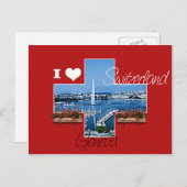 Ik hou van Zwitserland Briefkaart (Voorkant / Achterkant)