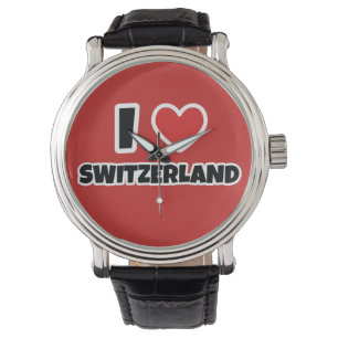 Ik hou van Zwitserland Horloge