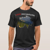 Ik hou van Zwitserland Interlachen Castle T-shirt (Voorkant)