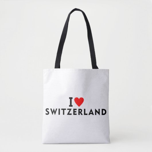 Ik hou van Zwitserland land zoals hart reizen tour Tote Bag (Voorkant)