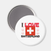 Ik hou van Zwitserland Magneet (Voorkant / Achterkant)