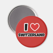 Ik hou van Zwitserland Magneet (Voorkant / Achterkant)