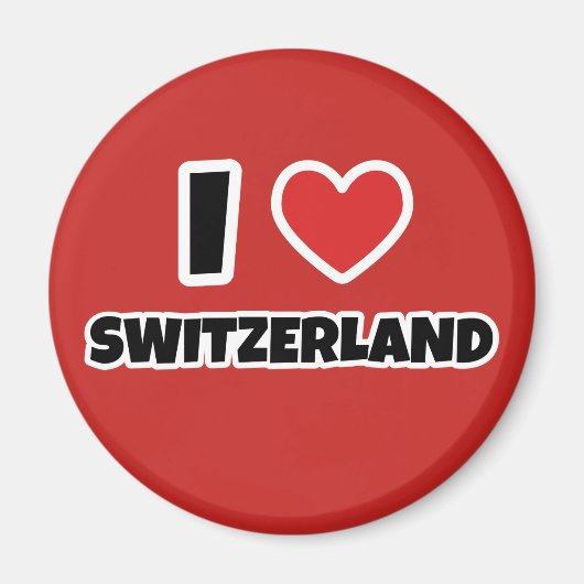 Ik hou van Zwitserland Magneet (Voorkant)