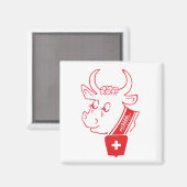 Ik hou van Zwitserland Magnet (Voorkant / Achterkant)