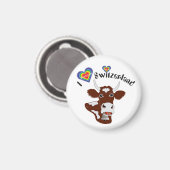 Ik hou van Zwitserland Magnet (Voorkant / Achterkant)