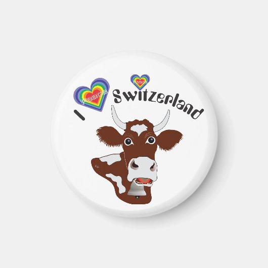 Ik hou van Zwitserland Magnet (Voorkant)