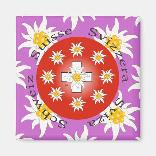 Ik hou van Zwitserland Magnet (Voorkant)