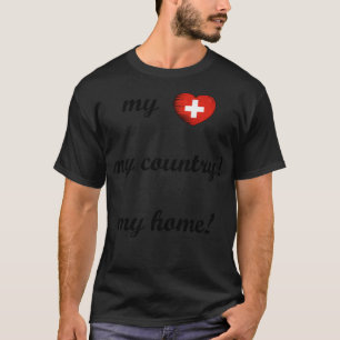 Ik hou van Zwitserland Mijn thuis Mijn land T-shirt