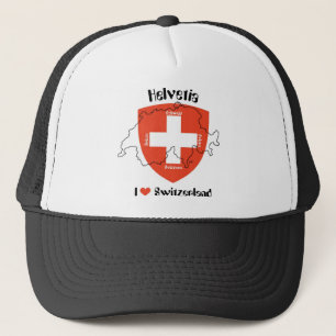 Ik hou van Zwitserland Mütze Trucker Pet