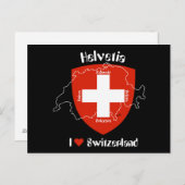 Ik hou van Zwitserland Postkarte Briefkaart (Voorkant / Achterkant)