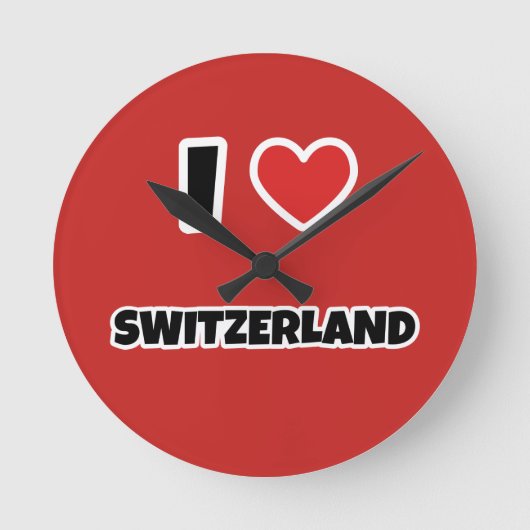 Ik hou van Zwitserland Ronde Klok (Voorkant)