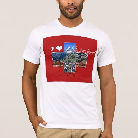 Ik hou van Zwitserland T-shirt (Voorkant)