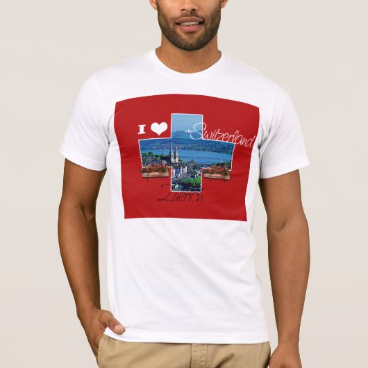 Ik hou van Zwitserland T-shirt (Voorkant)