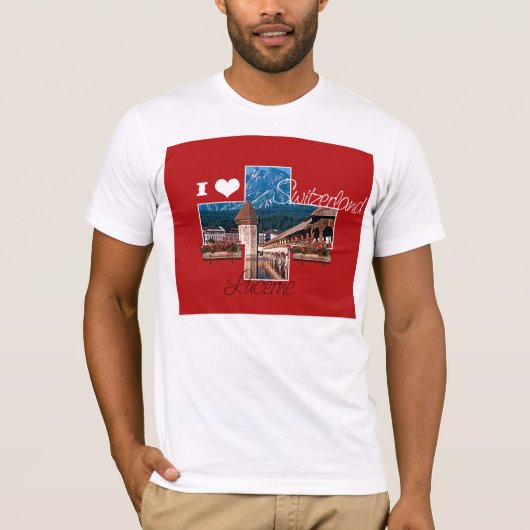 Ik hou van Zwitserland T-shirt (Voorkant)