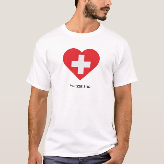 Ik hou van Zwitserland T-shirt (Voorkant)