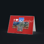 Ik hou van Zwitserland - Wenskaart Kaart<br><div class="desc">Ontwerp altijd een souvenir-kaart!</div>