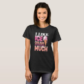 Ik hou veel van aardbeien ijs t-shirt (Voorkant volledig)