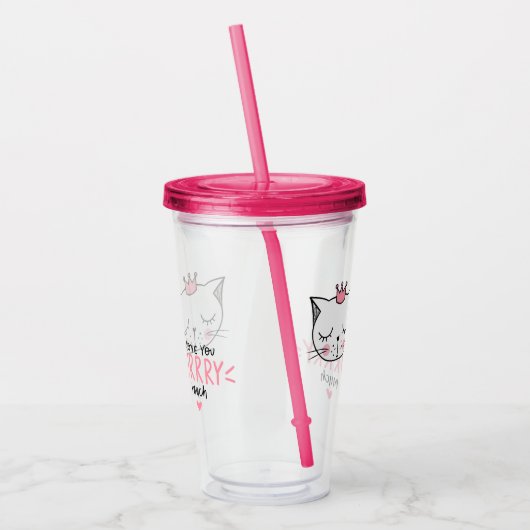 Ik hou veel van je. acryl drinkbeker (Links)