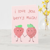 Ik hou veel van je, Berry! Kaart (Gele Bloem)