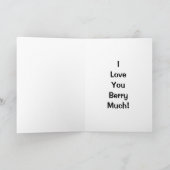 Ik hou veel van je Berry! Kaart (Binnen)