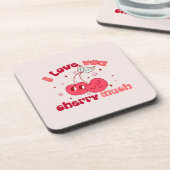 Ik hou veel van je Cherry Bier Onderzetter (Linkerzijde)