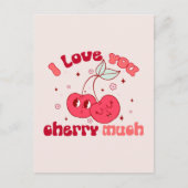 Ik hou veel van je Cherry Briefkaart (Voorkant)