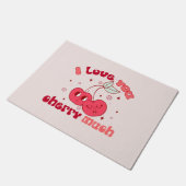 Ik hou veel van je Cherry Deurmat (Schuin)