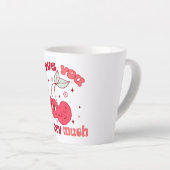 Ik hou veel van je Cherry Latte Mok (Rechterhoek)