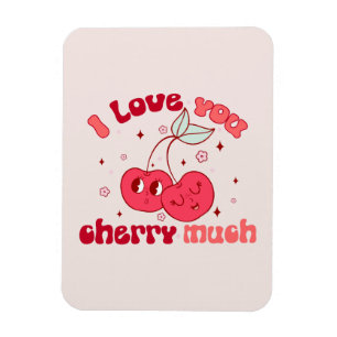 Ik hou veel van je Cherry Magneet