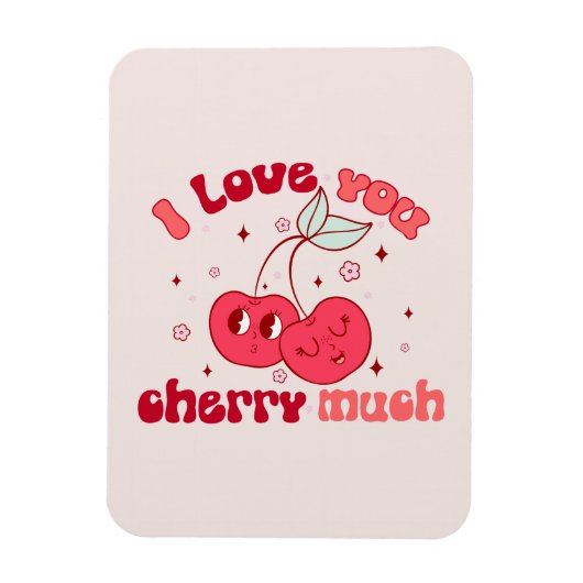 Ik hou veel van je Cherry Magneet (Verticaal)