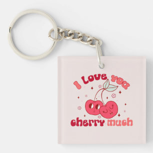 Ik hou veel van je, Cherry Schattige & Punny Che Sleutelhanger