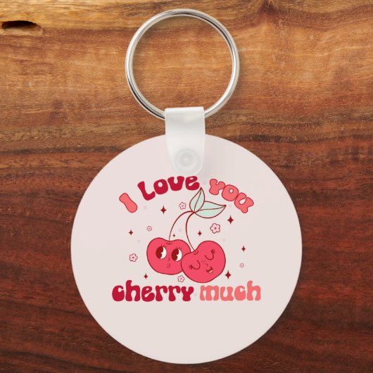 Ik hou veel van je Cherry Sleutelhanger (Voorkant)