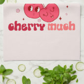 Ik hou veel van je Cherry Theedoek (Gevouwen)