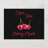 Ik hou veel van je Cherry Uitnodiging Briefkaart (Voorkant)