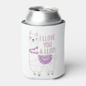 Ik hou veel van je - Funny Llama Blikjeskoeler (Blikje Voorkant)
