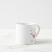 Ik hou veel van je - Funny Llama Espresso Kop (Voorkant rechts)