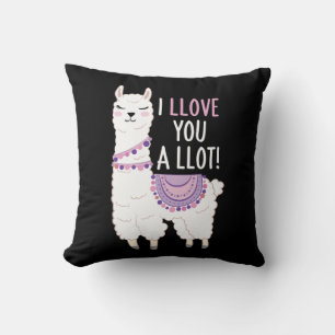 Ik hou veel van je - Funny Llama Kussen
