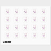 Ik hou veel van je - Funny Llama Ronde Sticker (Vel)