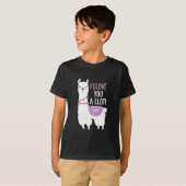 Ik hou veel van je - Funny Llama T-shirt (Voorkant volledig)