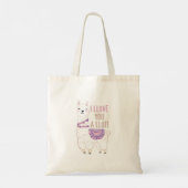 Ik hou veel van je - Funny Llama Tote Bag (Achterkant)