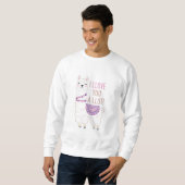Ik hou veel van je - Funny Llama Trui (Voorkant volledig)