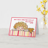 Ik hou veel van je! kaart (Gele Bloem)