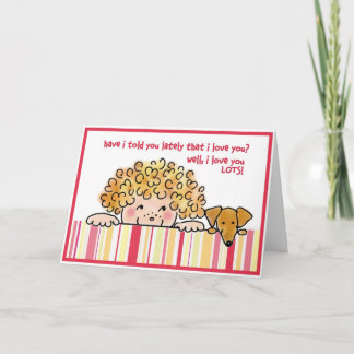 Ik hou veel van je! kaart