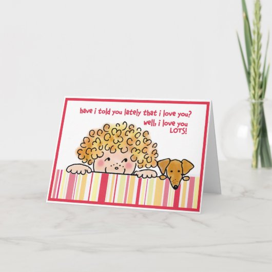 Ik hou veel van je! kaart (Voorkant)